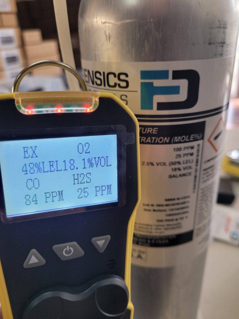 what is typically detected by a 4 gas monitor?